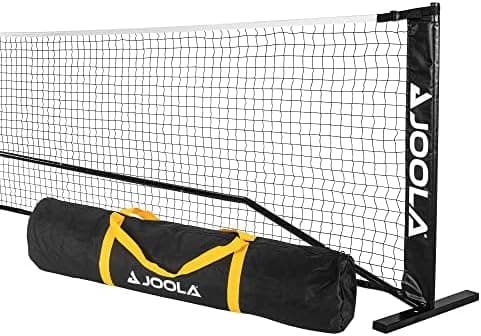 JOOLA Pickleballnetz - Robustes Stahlrahmen und strapazierfester PPVC-Netz für Outdoor/Indoor, 9 kg, 670 cm x 91,44 cm,