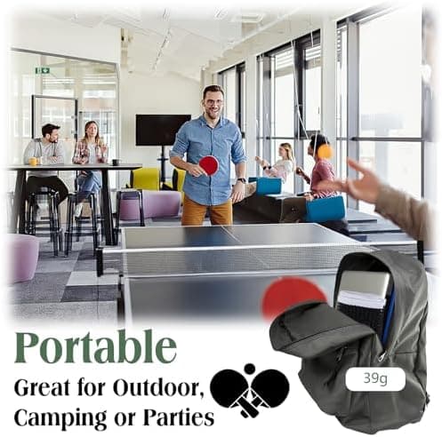Neerow Tischtennisnetz Polyester - Tragbares Netz 180 * 14 cm für Jeden Tisch und Outdoor Nutzung