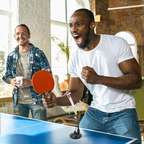 Pong-Trainer | Professionelle Robotermaschine - Stabile Tisch-Saugnapf - Für Profis und Enthusiasten - Spieltraining auf