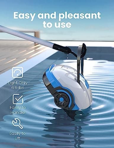 WYBOT Kabellos Poolroboter für Flachbodenpools bis 50m² - Automatischer Saugantrieb &Dual-Antriebsmotoren
| WYBOT Akku-