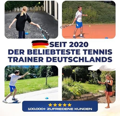 MOVEMATE Wilson® Tennisball Trainer Set | Innovativ für Kinder & Erwachsene außer Haus | Kostenlose Übungsvideos inklusi