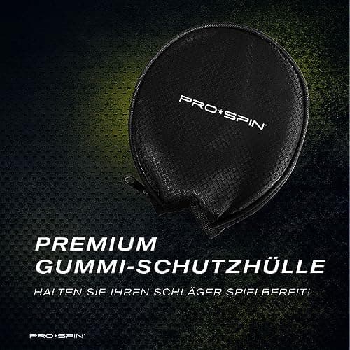 PRO-SPIN Tischtennisschläger - Premium Carbon Profischläger mit Überlegener Präzision und Spin, Profi-Obergummi, 2,0mm S