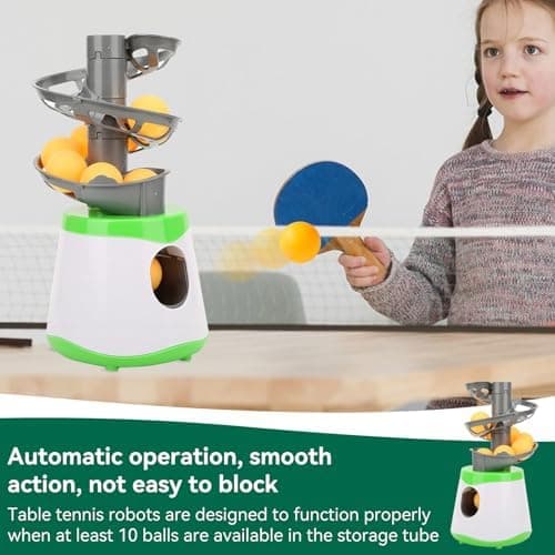 Automatischer Tischtennis Werfer für Profis mit ABS Material & 10 Trainingsspeere
Professioneller Automatischer Tischten
