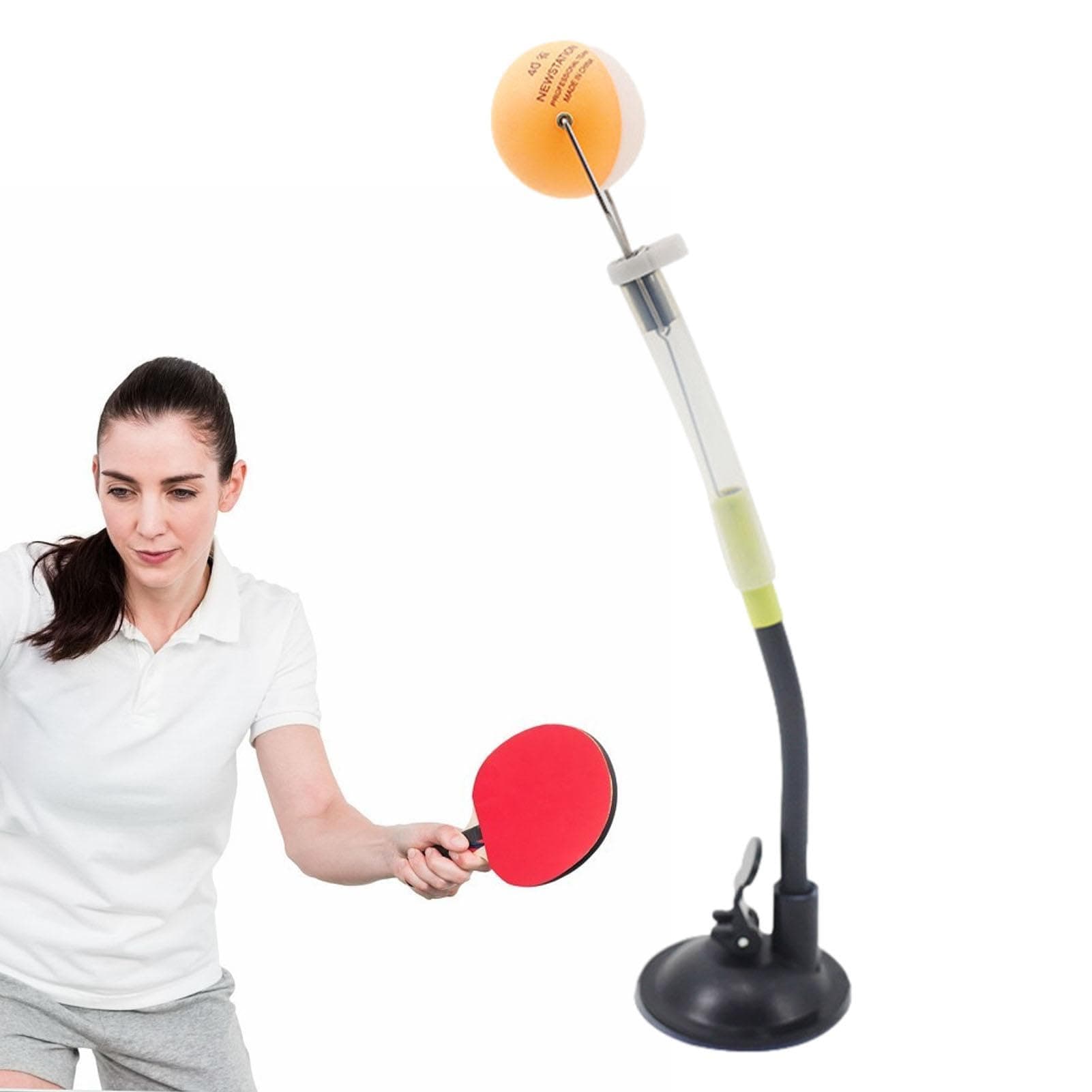 Pong-Trainer | Professionelle Robotermaschine - Stabile Tisch-Saugnapf - Für Profis und Enthusiasten - Spieltraining auf