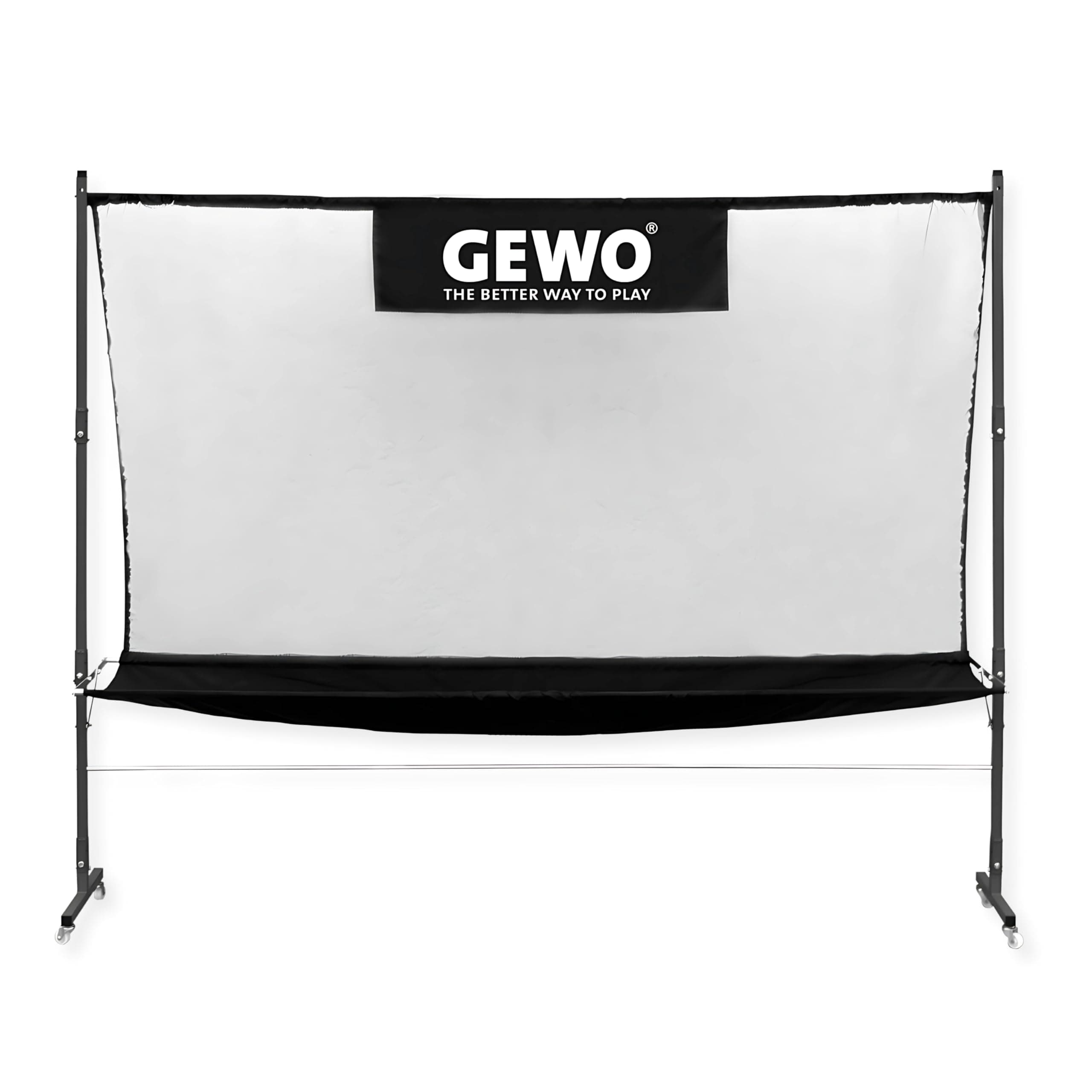 GEWO Ballfangnetz Robot Net Pro Training - Fahrbares Tischtennisnetz für Roboter und Aufschlagtraining