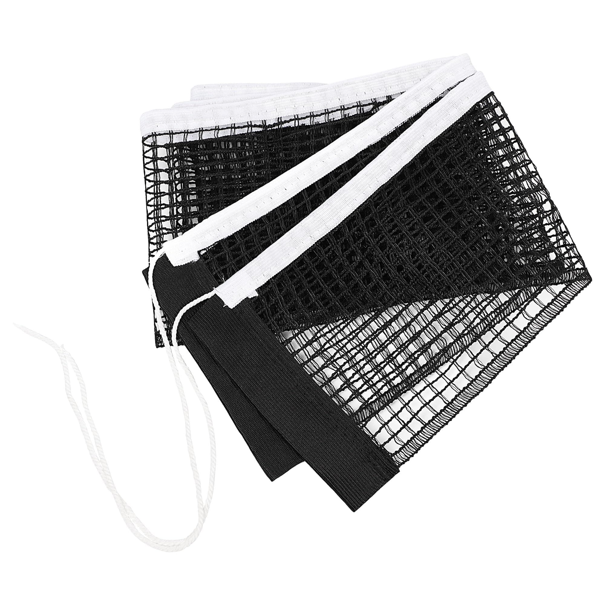 Sourcing Map Schwarz 1,75 Meter Langes Tischtennisnetz für alle Tische, robustes Nylon-Ersatznetz, tragbares Ping Pong N