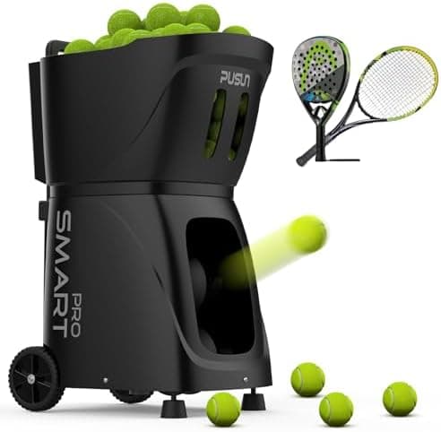 Tennis Ball Machine Padel AI Drill 115+Ball Kapazität Dreifach-Steuerung Proportable