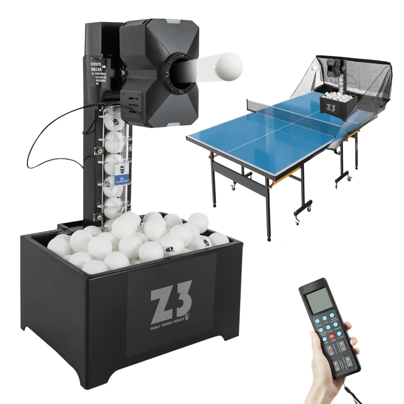 Automatischer Tischtennisroboter für Trainingszwecke mit Fernbedienung
| Perfekter Ping-Pong-Trainingssystem für Hobbys