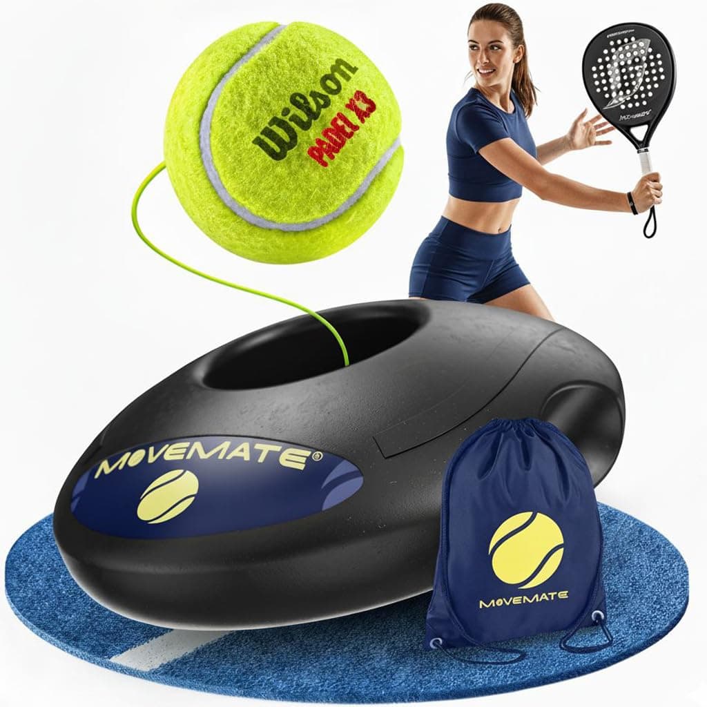 MOVEMATE Padel-Trainer Set mit Wilson® Padelball | innovatives_ballspiel_für_draußen | Kinder&Erwachsene|Garten_Park_Übu