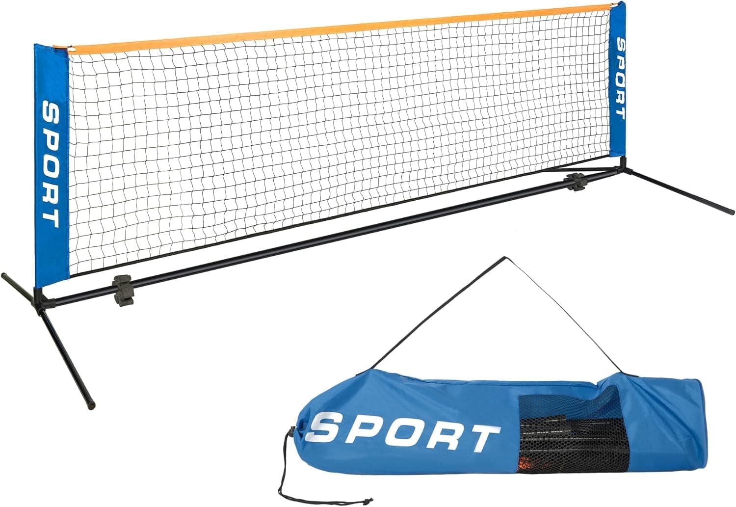 AKOZLIN Tennisnetz 10ft(3 M) - Leichtes Tragbares Tennistrainernetz für Kinder - Einfaches Aufstellen und multifunktiona