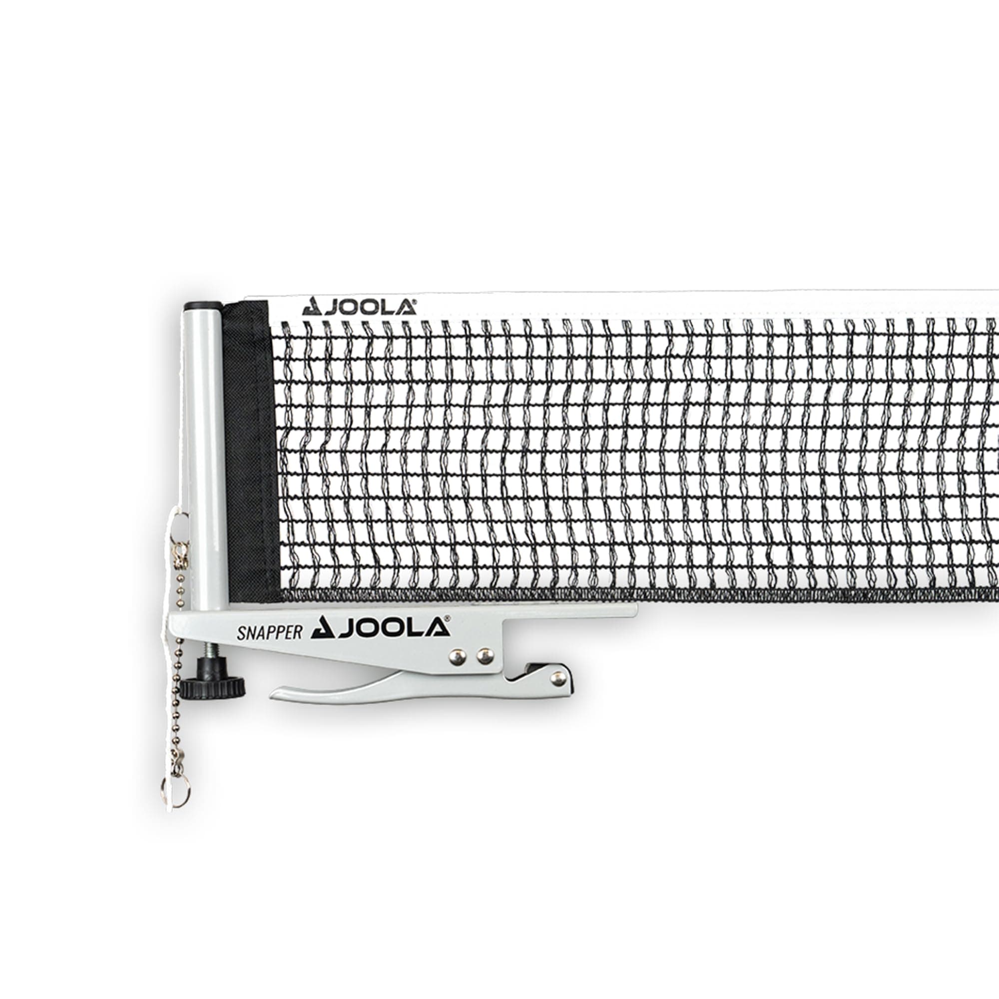 JOOLA Tischtennisnetz Höhenverstellbar mit Feststellschraube Freizeitsport Klemmtechnik - Silber/Schwarz One Size