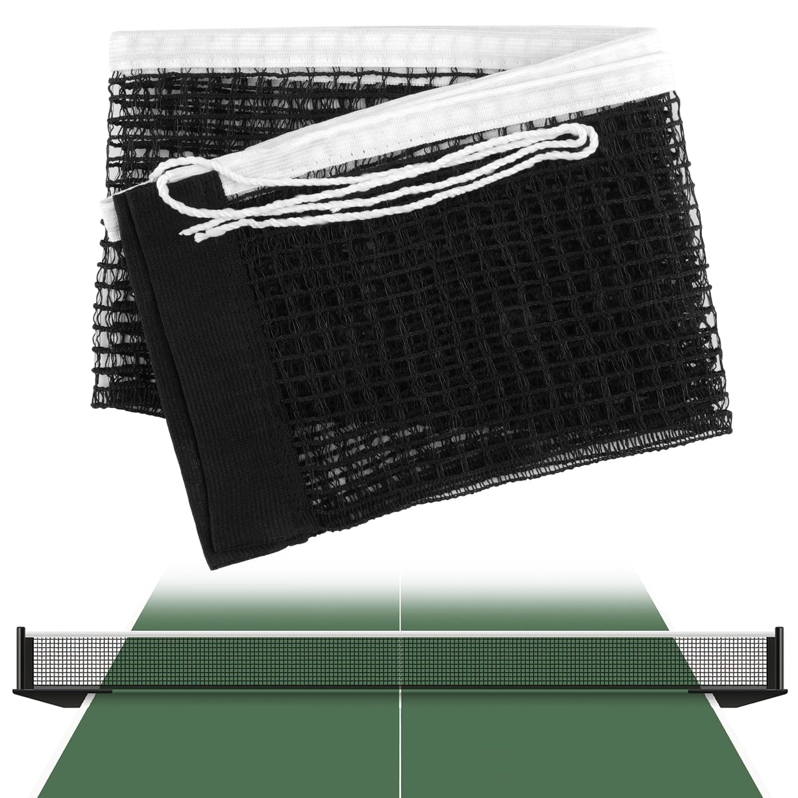 Neerow Tischtennisnetz Polyester - Tragbares Netz 180 * 14 cm für Jeden Tisch und Outdoor Nutzung