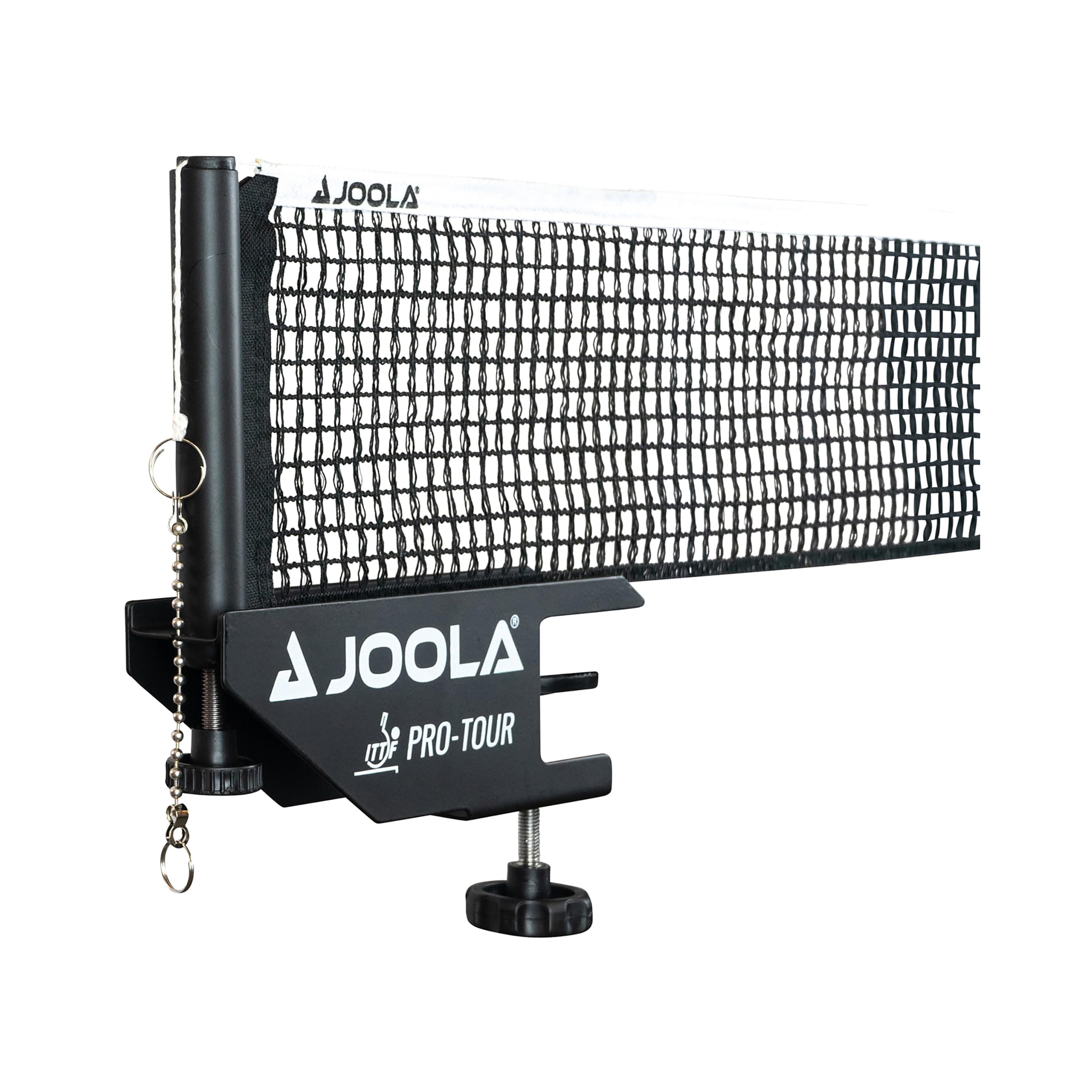 Joola Unisex - Erwachsene Post-Set Pro Tour Tischtennisnetz, Schwarz, 152cm, Schnellinstallierbar, Hochwertig
